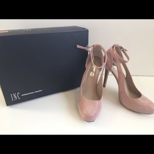 INC Lucey Pink Stilettos with Ankle Strap